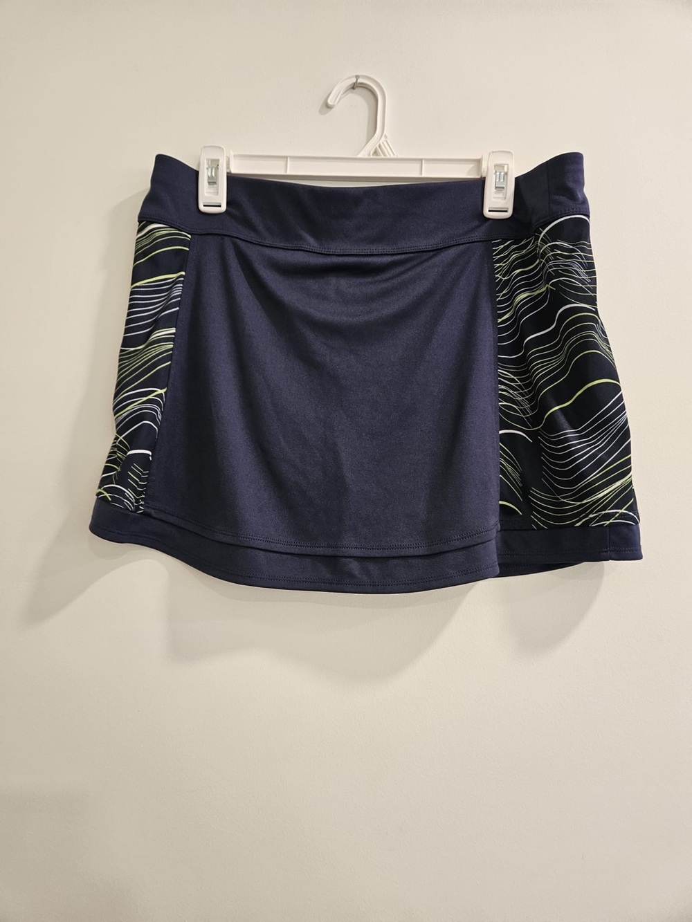 Callaway Navy Skort with Lime and White Wave Panels